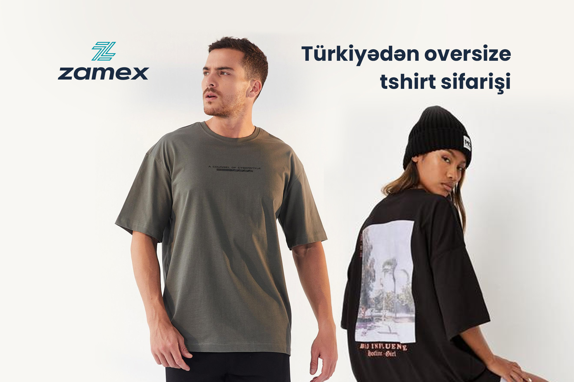 Türkiyədən oversize tshirt sifarişi